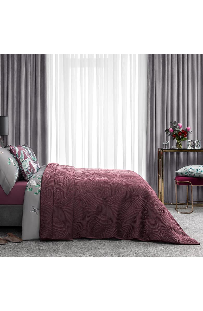Togas Alfabia Bedcover, Alternate, color, Violet
