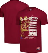 New Era Men's New Era  Wine Cleveland Cavaliers Distressed Throwback Vintage Color Pack T-Shirt