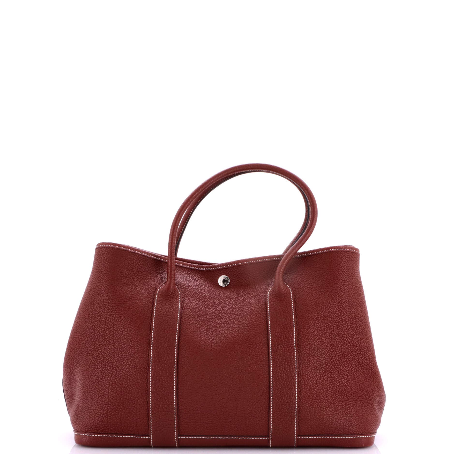 Pre-Owned Hermes Garden Party Tote Leather 36, Alternate, color, Rouge H