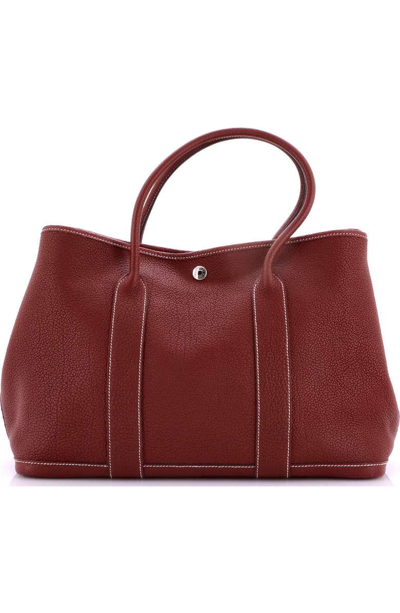 Pre-Owned Hermes Garden Party Tote Leather 36, Alternate, color, Rouge H