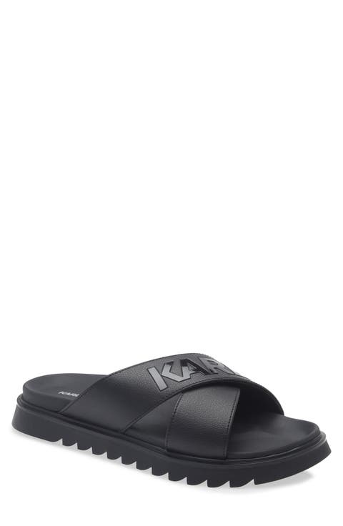 Logo Crisscross Slide Sandal (Men)