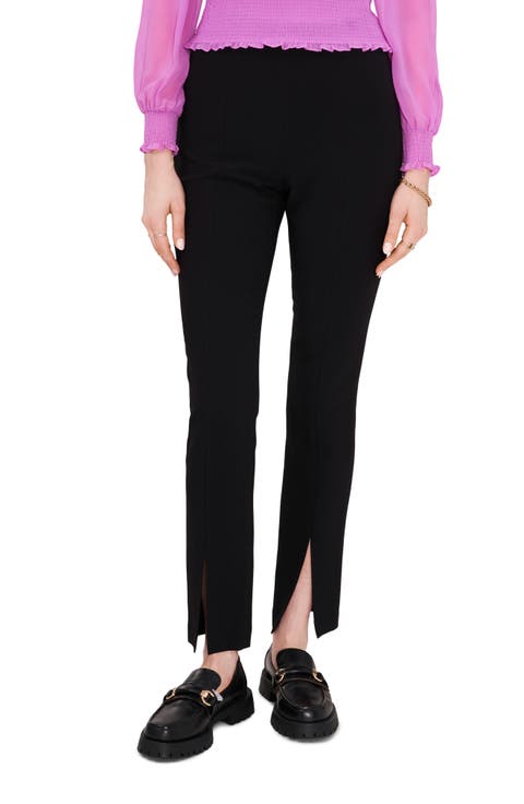 Front Slit Crepe Pants