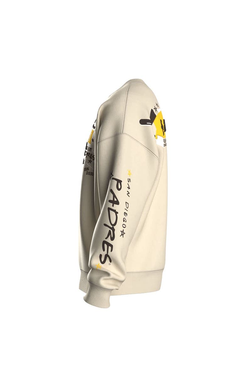 FANATICS Women's Fanatics Beige San Diego Padres Graffiti Fleece Sweatshirt, Alternate, color, Beige