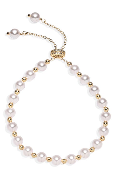 Evangeline Freshwater Pearl & Bead Bracelet