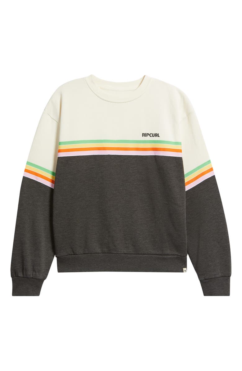 Rip Curl Surf Revival Fleece Sweatshirt, Alternate, color, Washed Black