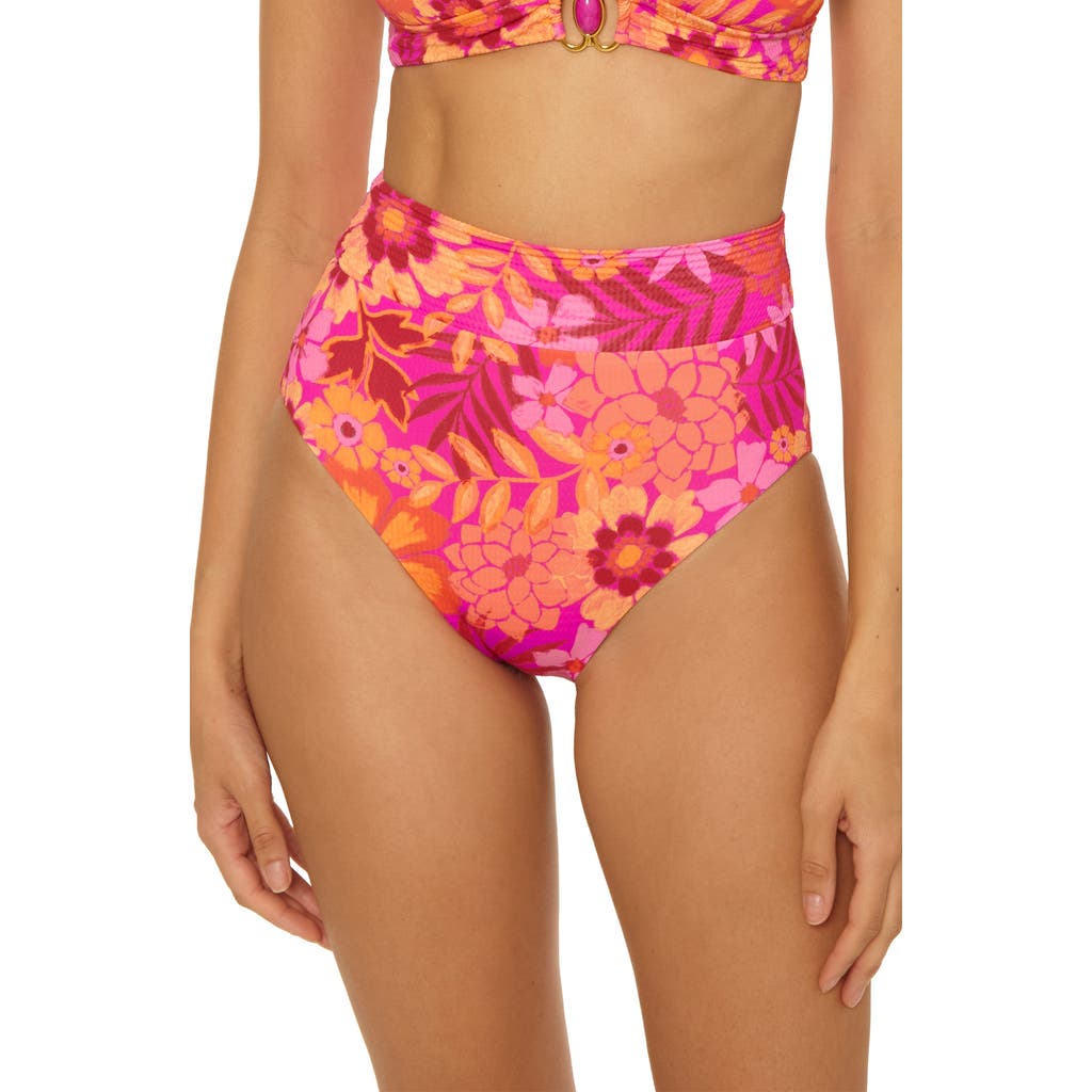 Bca By Rebecca Virtue Copacabana High Waist Bikini Bottoms In Multi