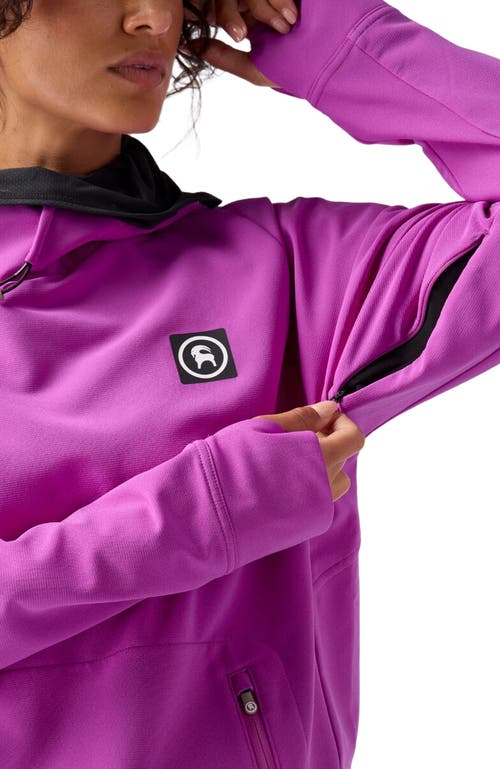 Backcountry Destination Softshell Fleece Hoodie In Purple
