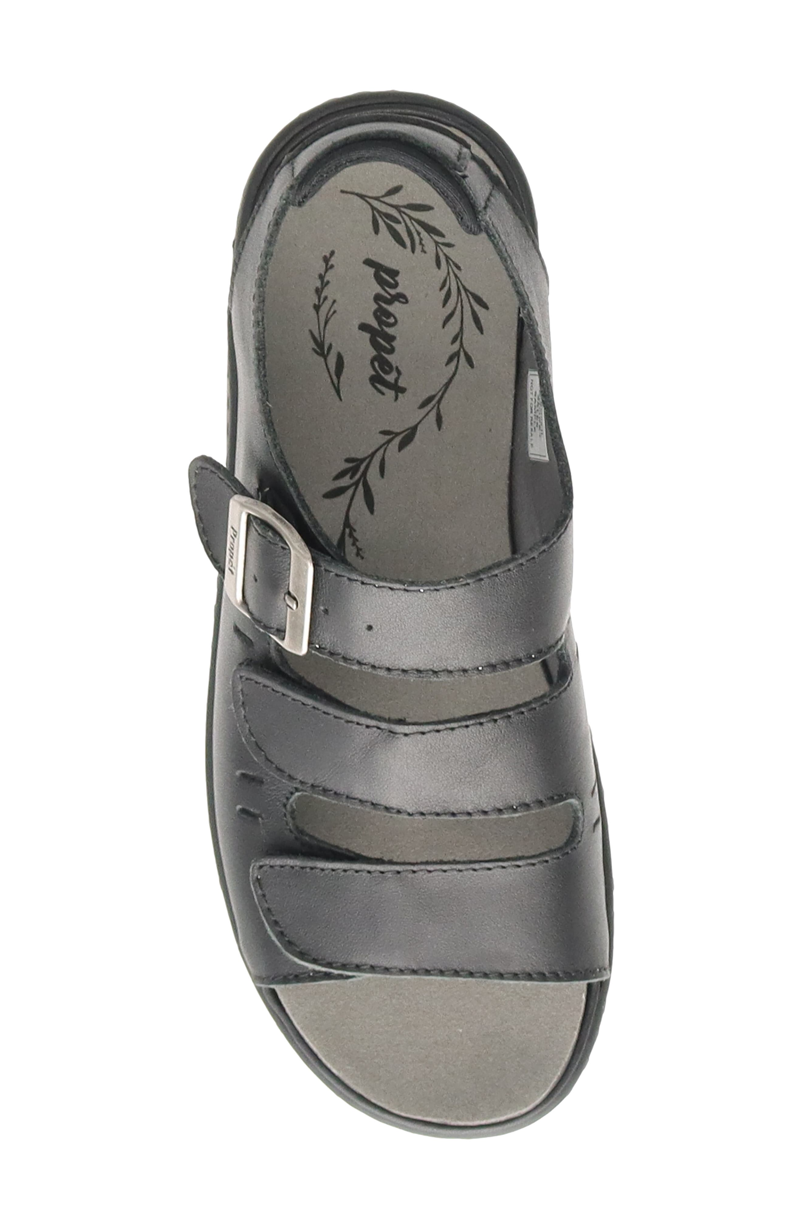 Propét Breezy Walker Sandal, Alternate, color, Black