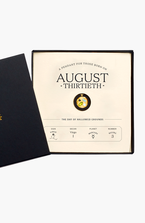 Birthdate Co. The August Birthdate Gold Pendant In August 30th - Gold