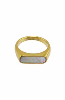 REBL Gender Inclusive Mother-of-Pearl Ring