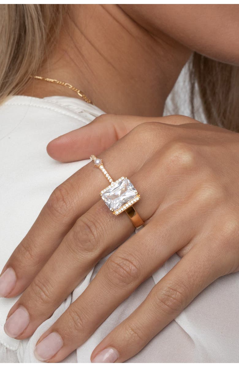 Sif Jakobs Jewellery Ring Roccanova Altro Grande, Alternate, color, 18K Gold Plated