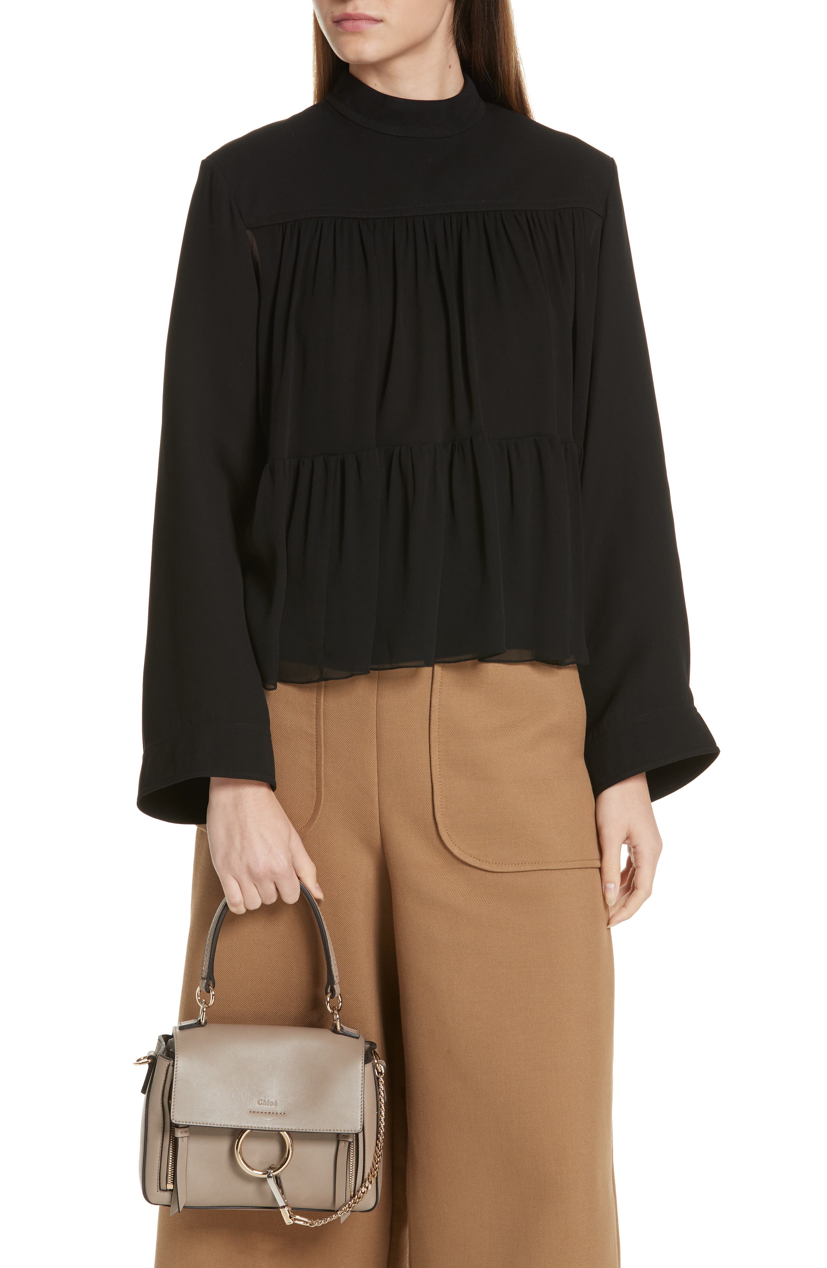 Chloé Mini Faye Day Leather Crossbody Bag, Alternate, color, 