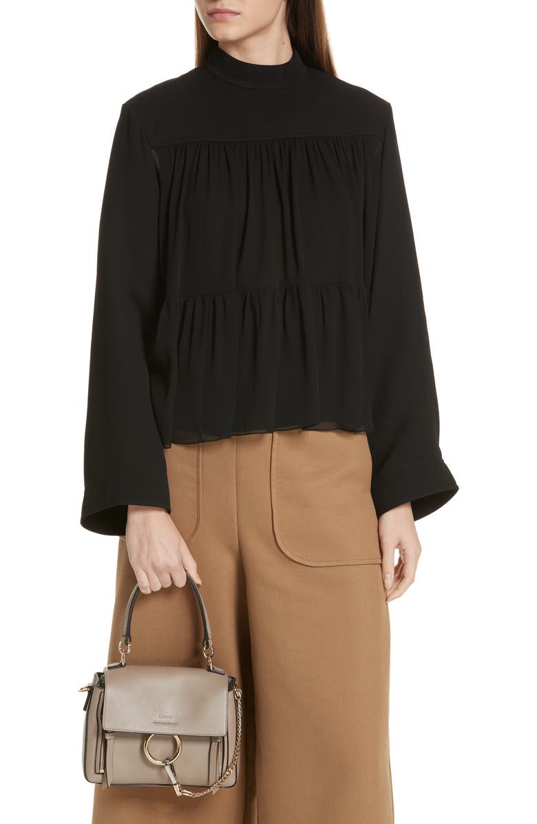 Chloé Mini Faye Day Leather Crossbody Bag, Alternate, color,