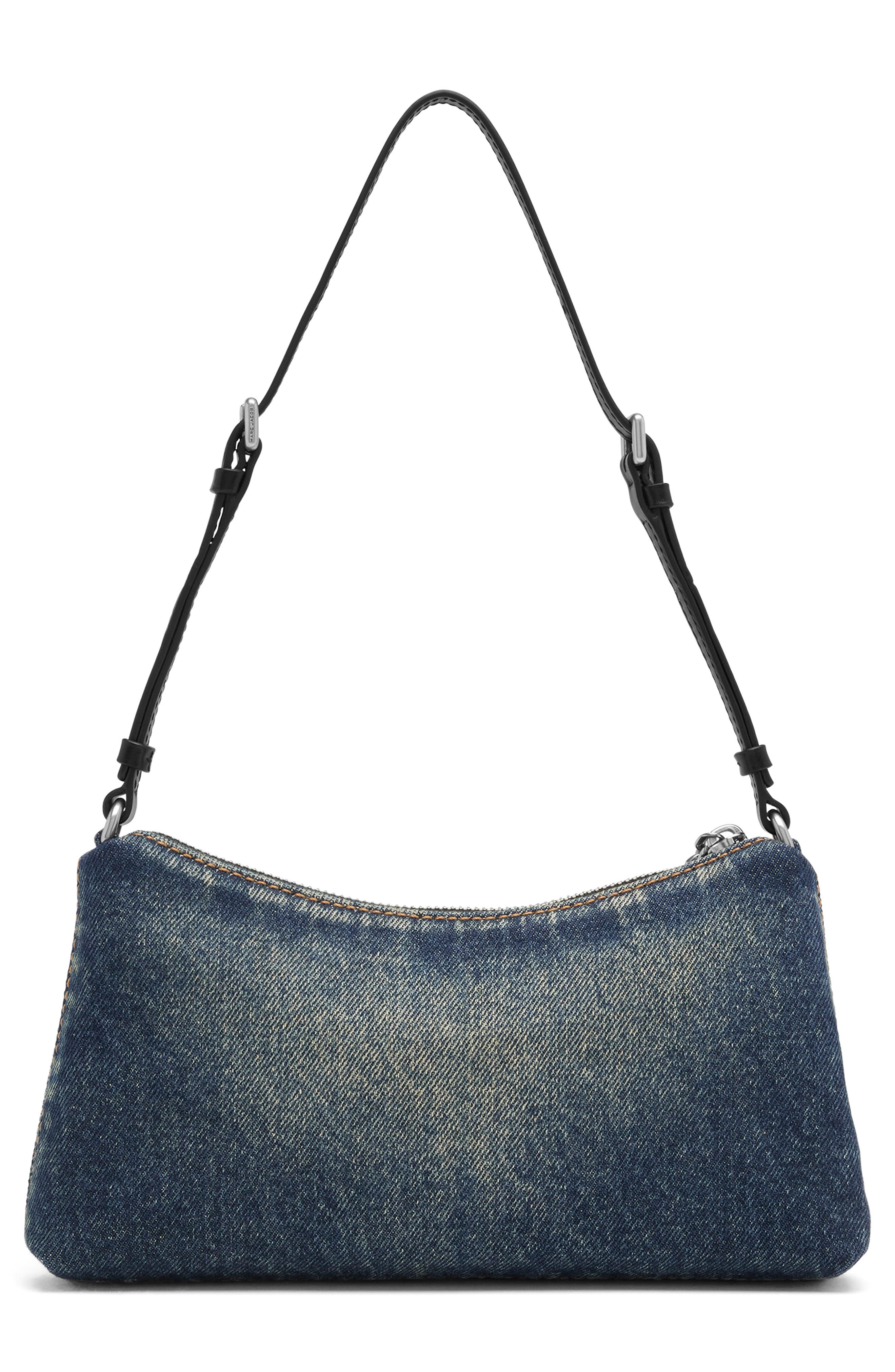 Scene Convertible Mini Denim Bag, Alternate, color, TRUE INDIGO