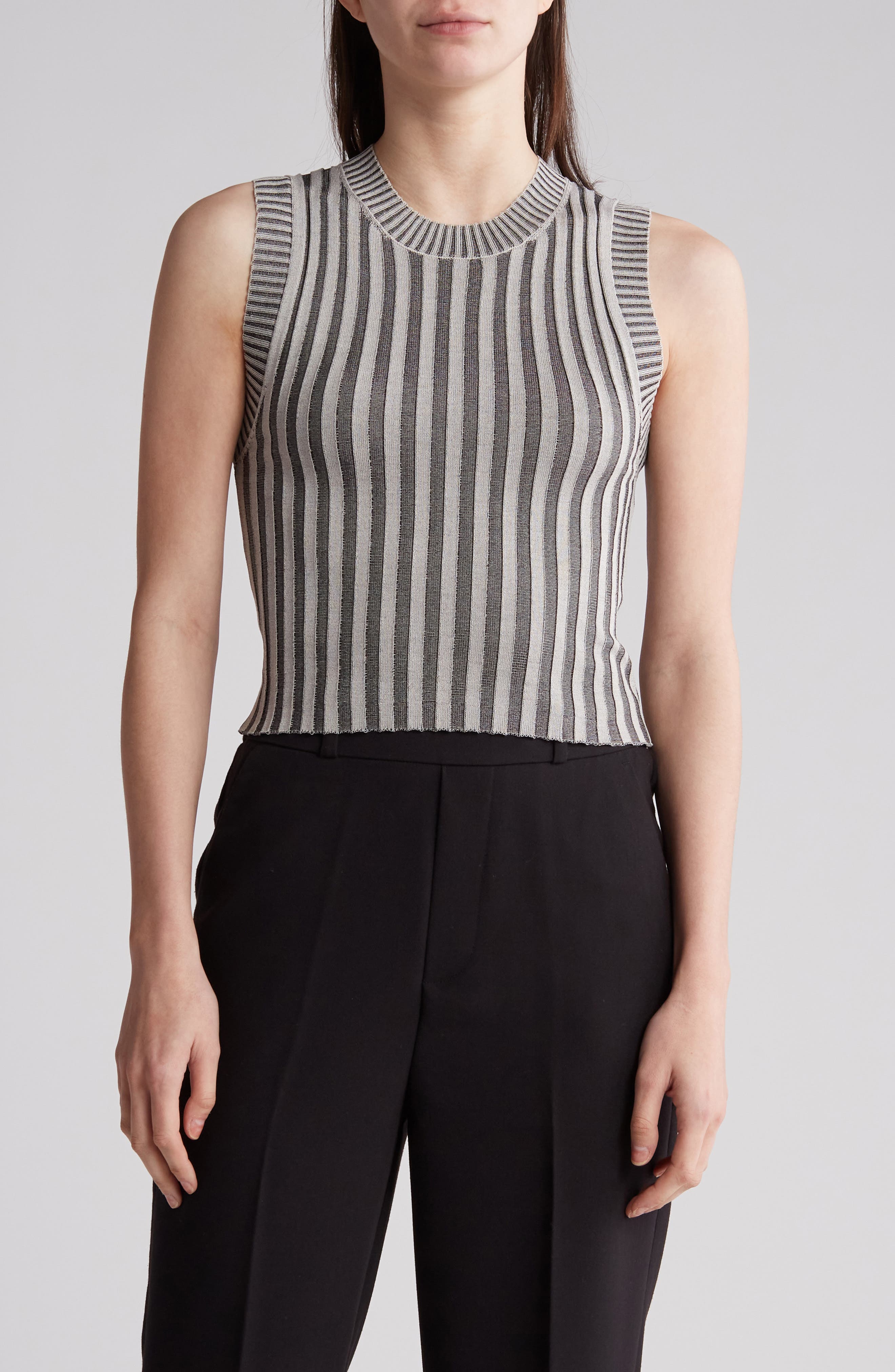 BY DESIGN French Rib Sleeveless Sweater
