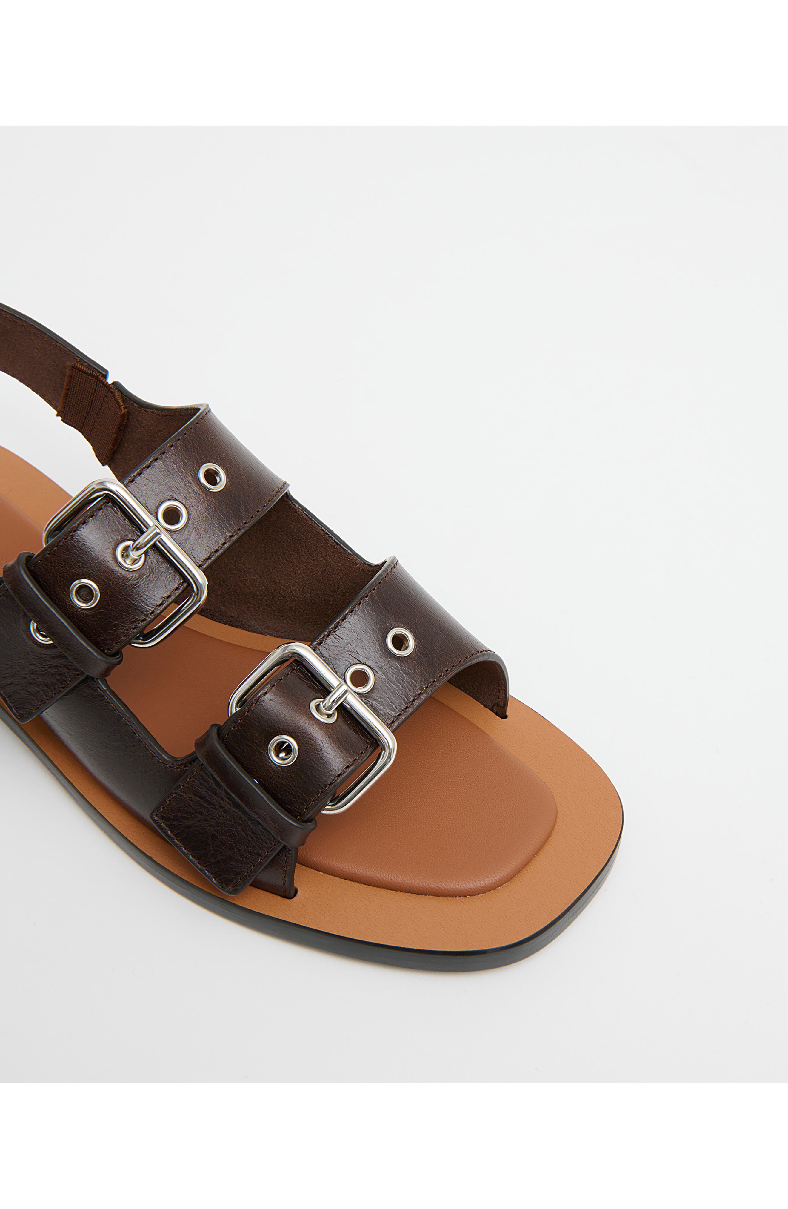 Mansur Gavriel Cintura Sandal, Alternate, color, Ebony