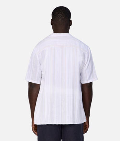Industrie Australia The Castino Short Sleeve Shirt In Cream White