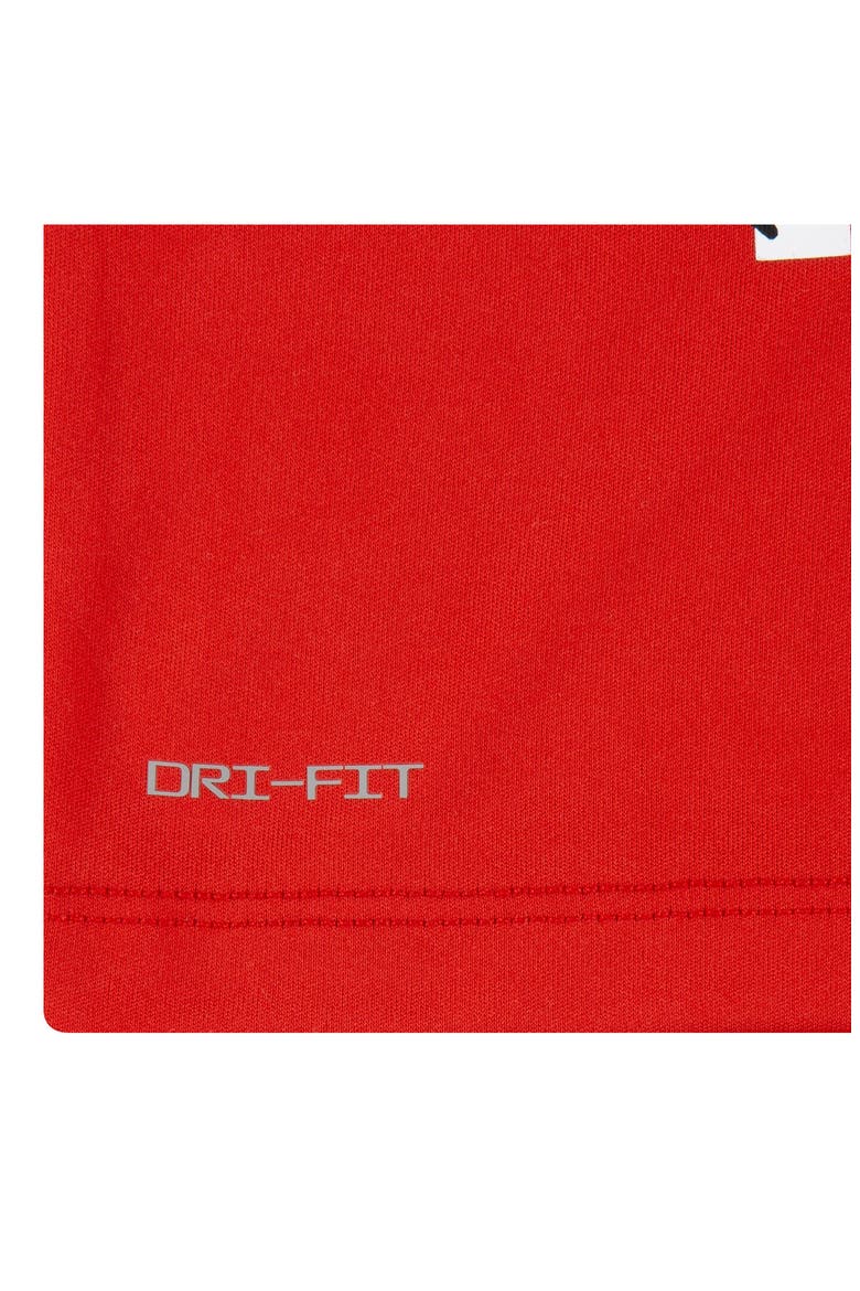 Littles Go Time Graphic T-Shirt & Shorts Set, Alternate, color, UNIVERSITY RED