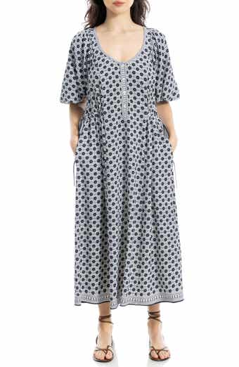 MAX STUDIO Side Tie Maxi Dress