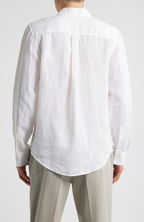 Nordstrom Linen Button-up Shirt In White