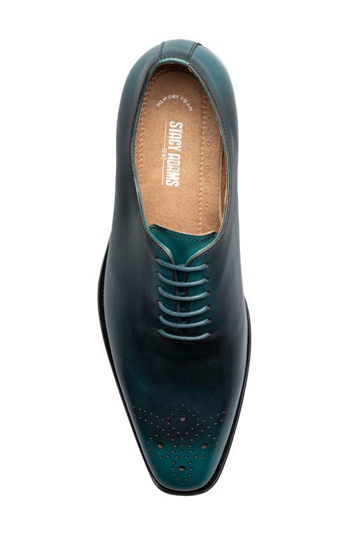 Stacy Adams Hallquist Embellished Toe Wholecut Shoe In Blue