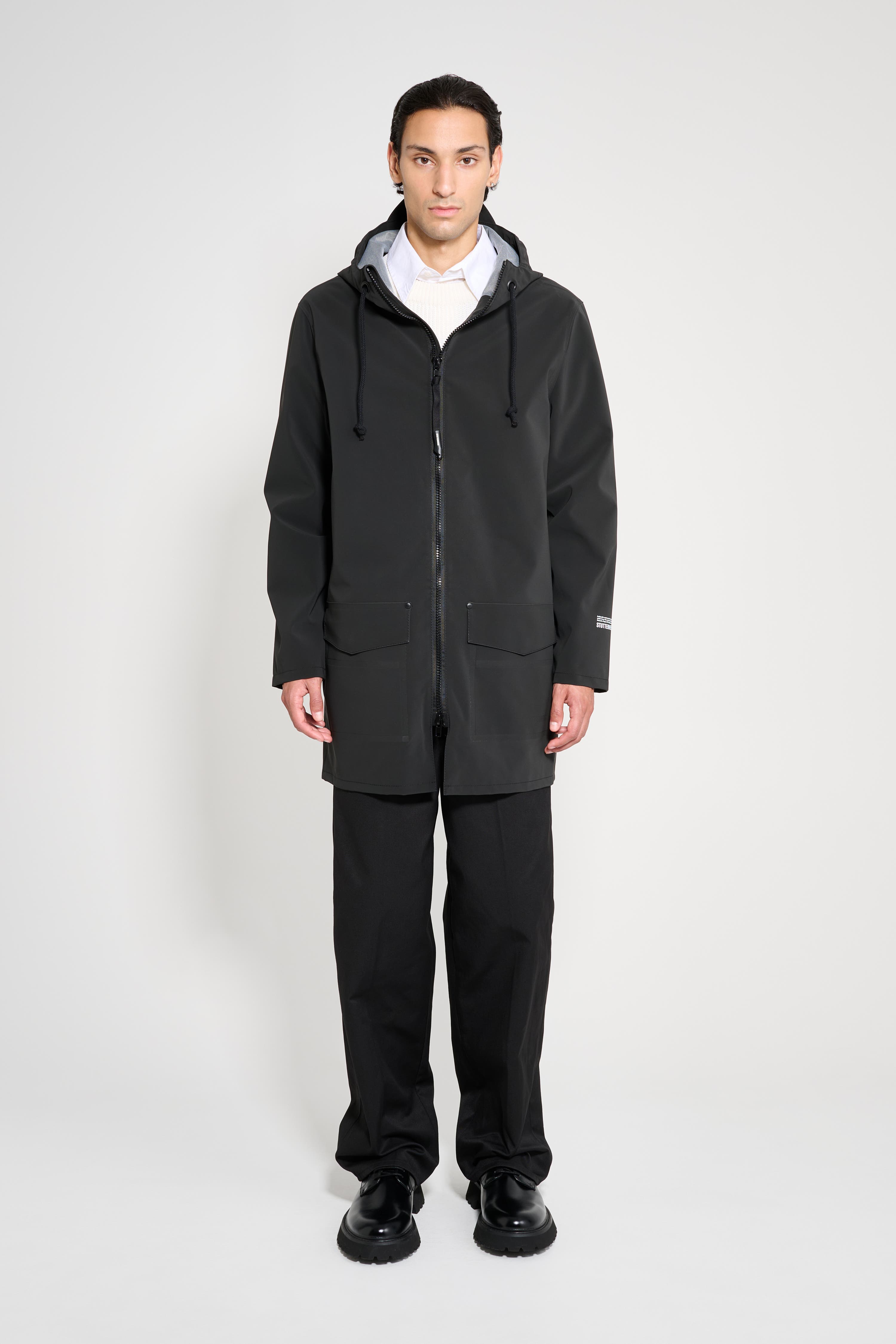 Stockholm Patch Matte Raincoat
