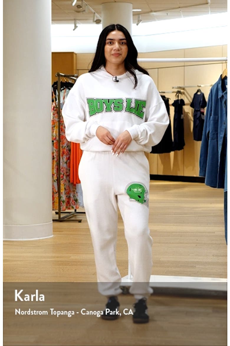 Don't Fumble Racer Cotton Graphic Sweatshirt video