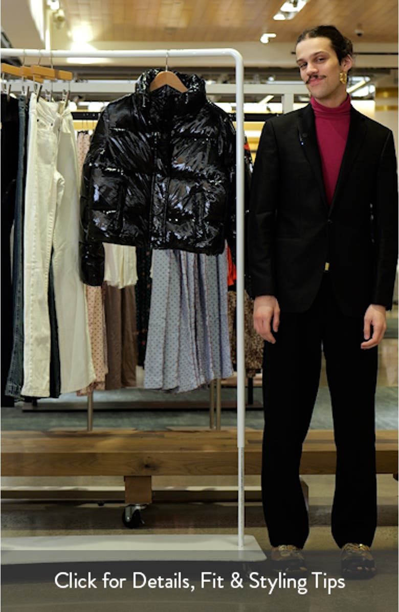 Coco Crop Water Resistant Puffer Jacket, sales video thumbnail