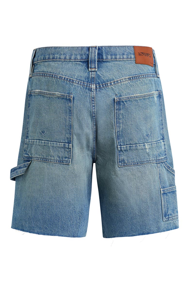Cutoff Denim Carpenter Shorts, Alternate, color, IRVINE