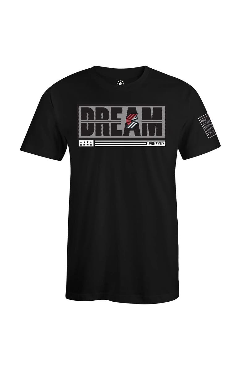 FISLL Unisex FISLL x Black History Collection Black Portland Trail Blazers T-Shirt, Alternate, color, Black