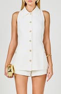 Endless Rose Sleeveless Linen Blend Shirt