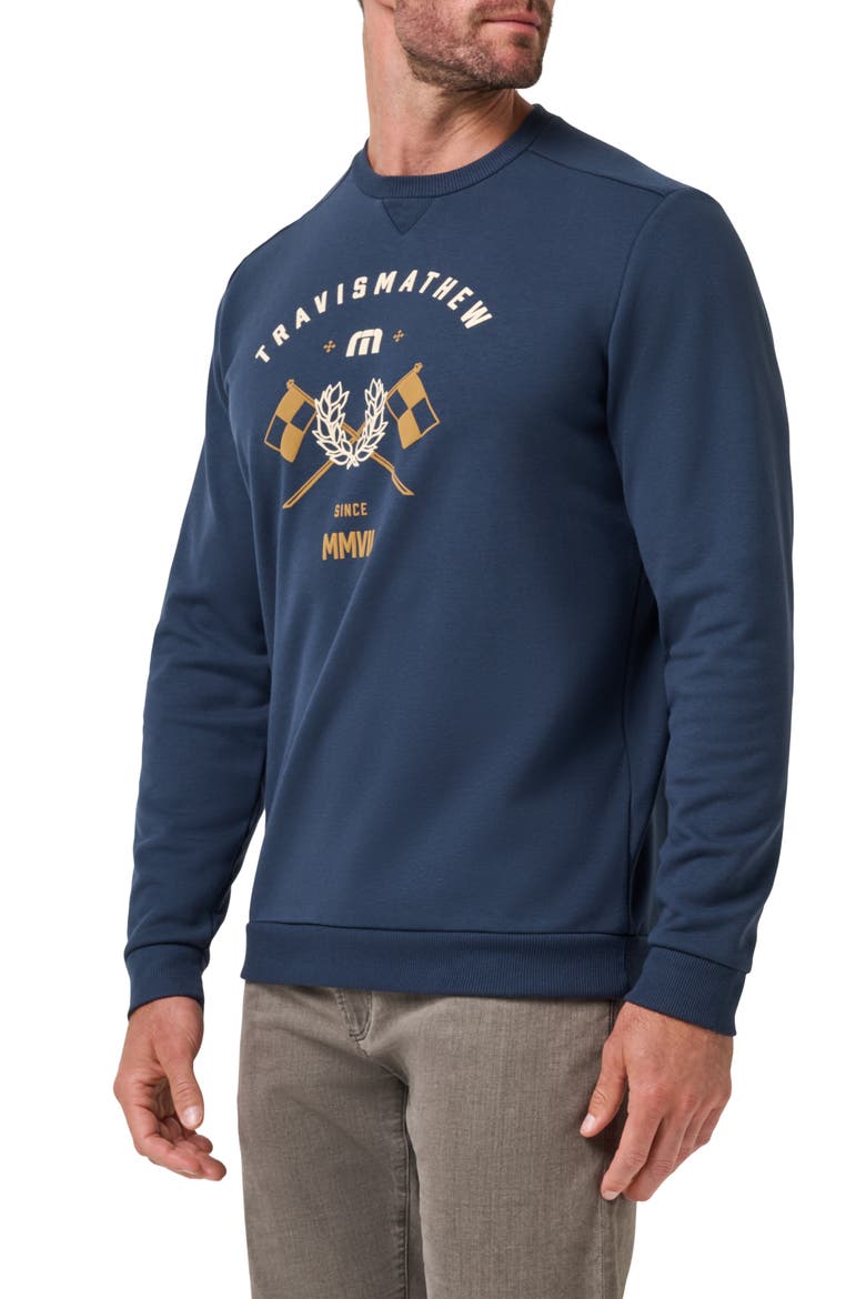 Varsity Club Graphic Sweatshirt, Alternate, color, TOTAL ECLIPSE