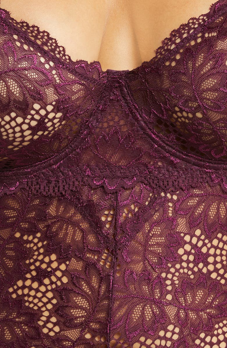 Oh La La Cheri Lace Underwire Teddy, Alternate, color, 