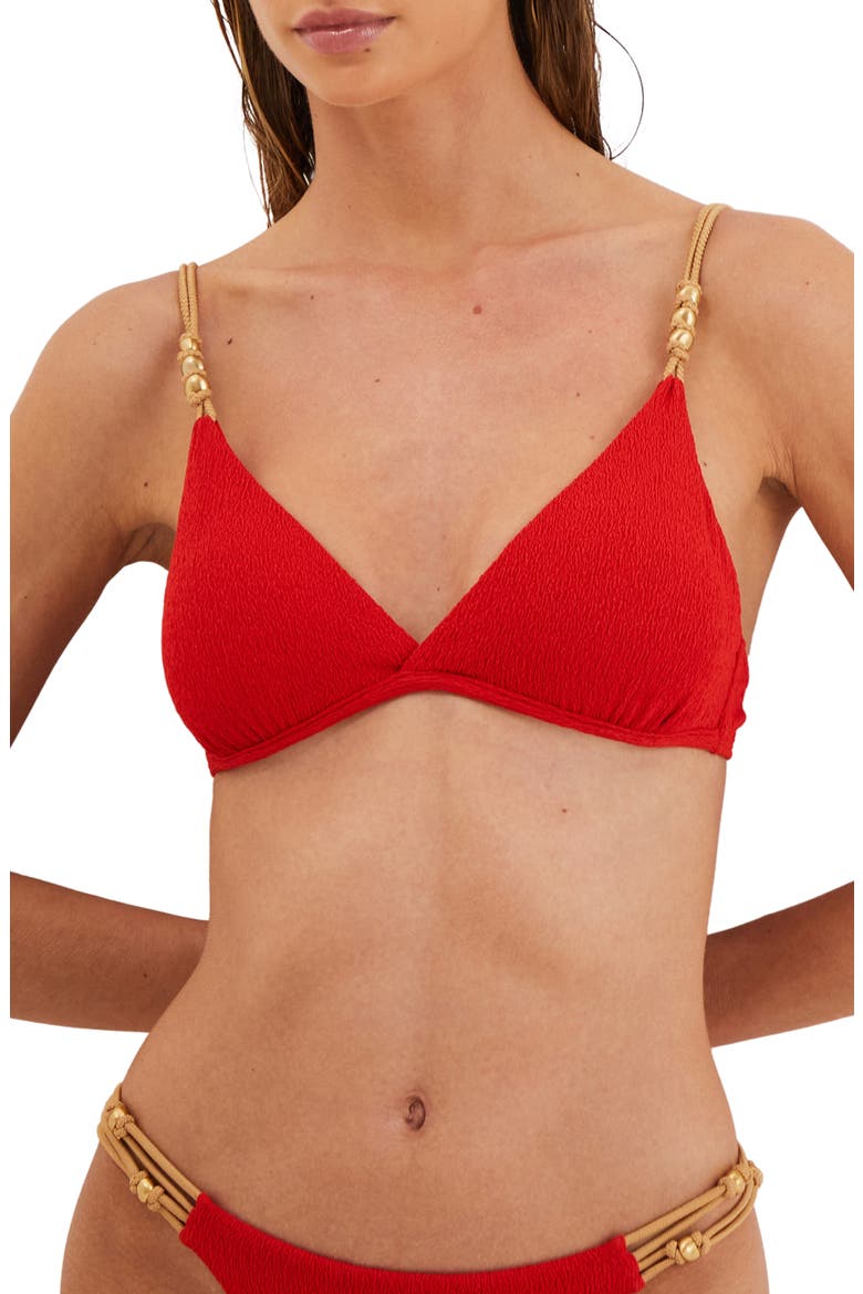 Firenze Paige Kira Bikini Top, Main, color, RED