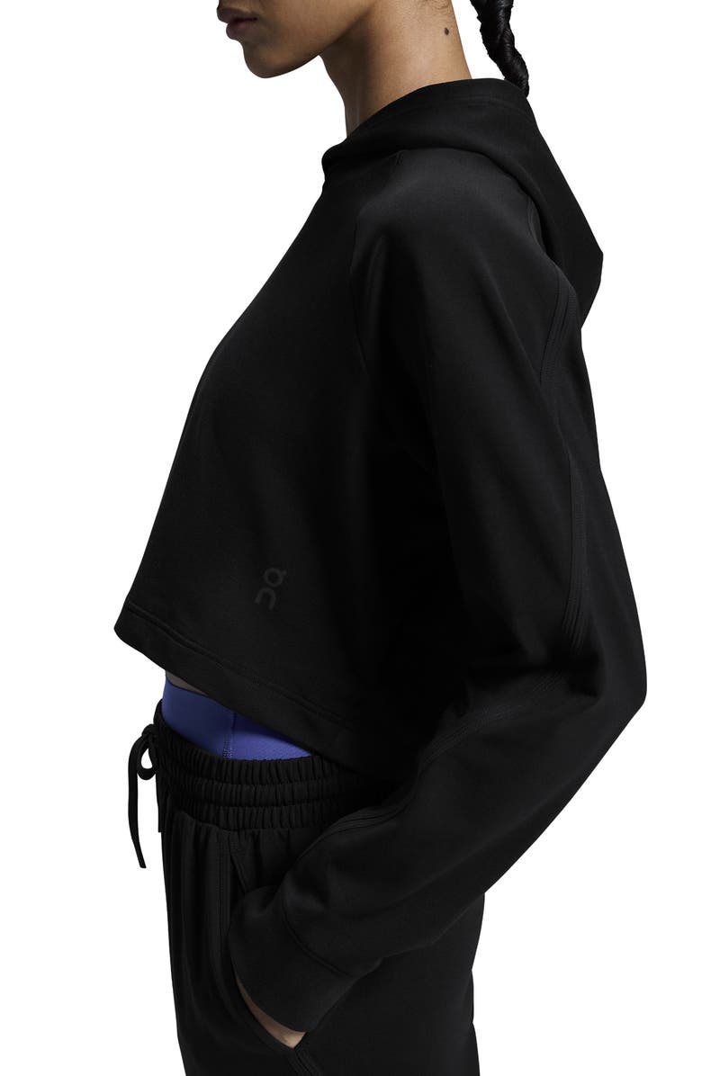 On Movement Cropped Hoodie, Alternate, color, 