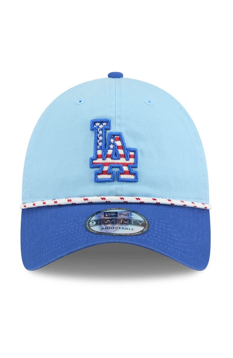 New Era Men's New Era Light Blue/Royal Los Angeles Dodgers 2025 Fourth of July 9TWENTY Adjustable Hat, Alternate, color, 
