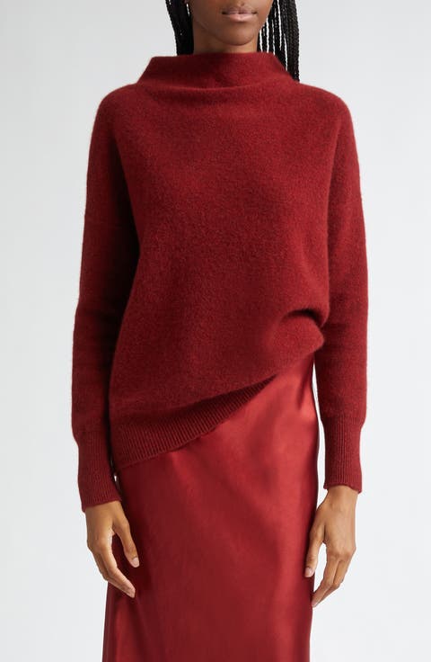 Boiled Cashmere Funnel Neck Pullover