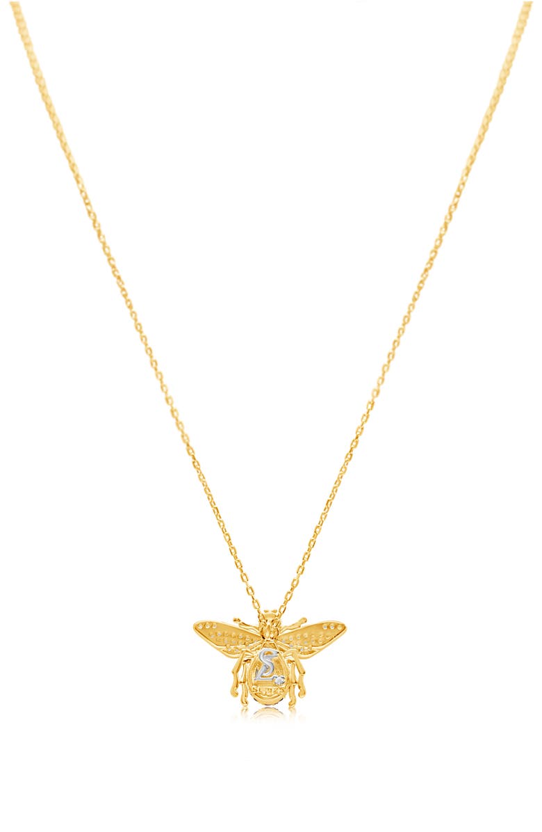 SUZY LEVIAN Bee Pendant Necklace, Alternate, color, Yellow