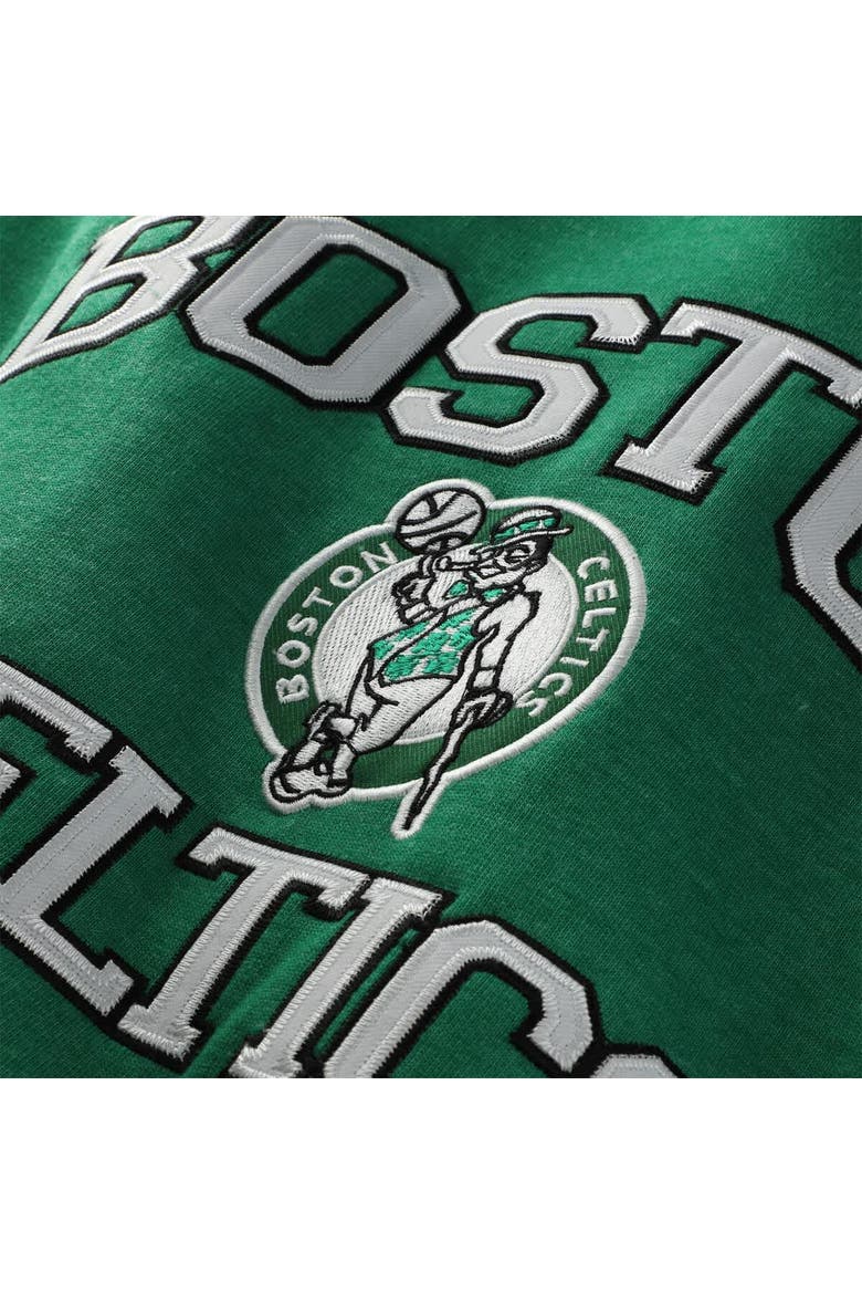 Men's Mitchell & Ness Heather Kelly Green Boston Celtics Hardwood Classics Big & Tall Crewneck Sweatshirt, Alternate, color, Heather Kelly Green