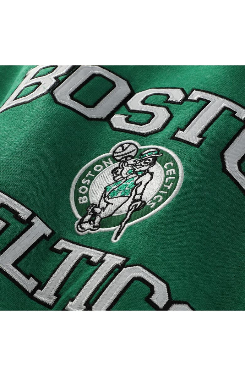 Mitchell & Ness Men's Mitchell & Ness Heather Kelly Green Boston Celtics Hardwood Classics Big & Tall Crewneck Sweatshirt, Alternate, color, Heather Kelly Green
