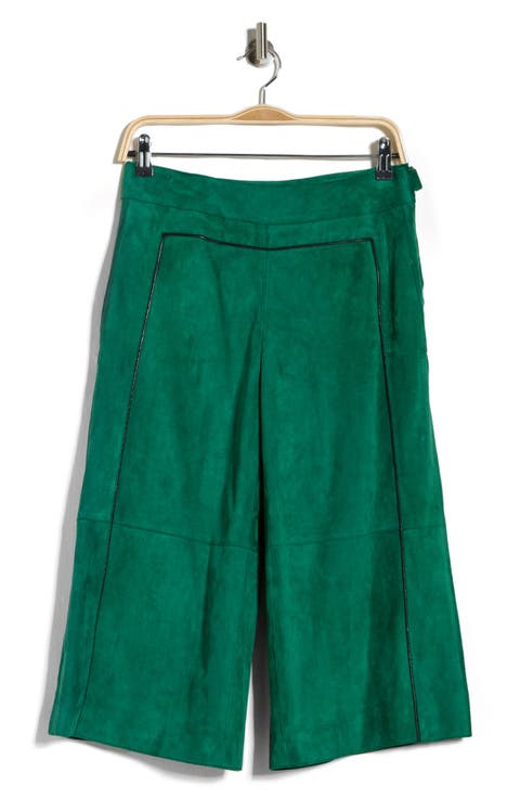 Suede Bermuda Shorts