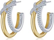 Kwiat XO Diamond Hoop Earrings
