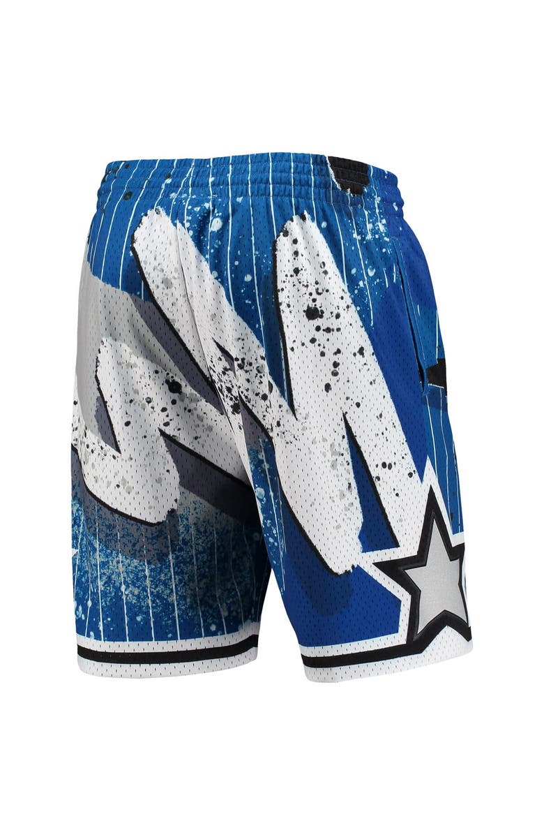 Mitchell & Ness Men's Mitchell & Ness Blue Orlando Magic Hardwood Classics 1994 Hyper Hoops Swingman Shorts, Alternate, color, 