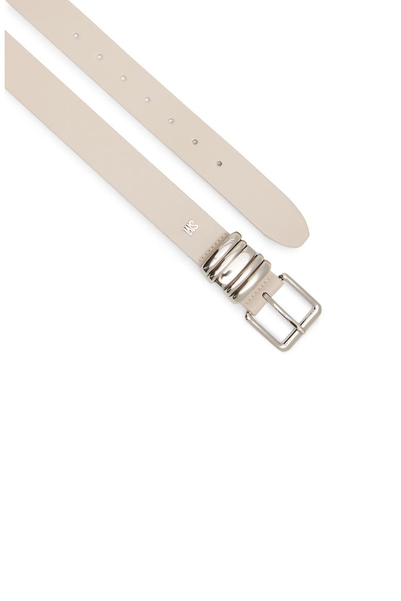 Multi Keeper Faux Leather Belt, Alternate, color, OATMEAL