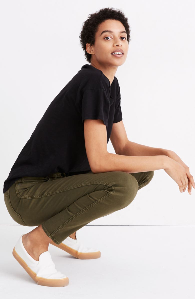 Madewell Whisper Cotton Crewneck T-Shirt, Alternate, color, True Black