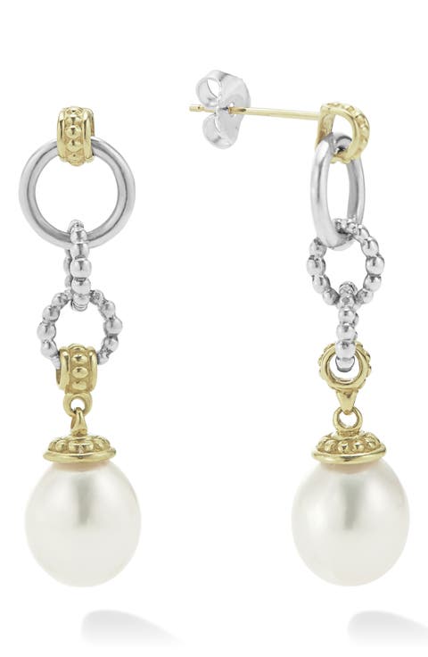 Luna Freshwater Pearl Drop Earrings
