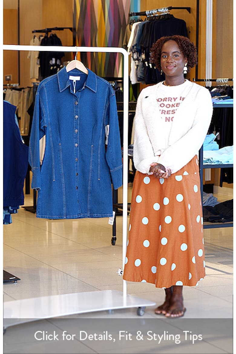 Denim Button-Up Mini Shirtdress video