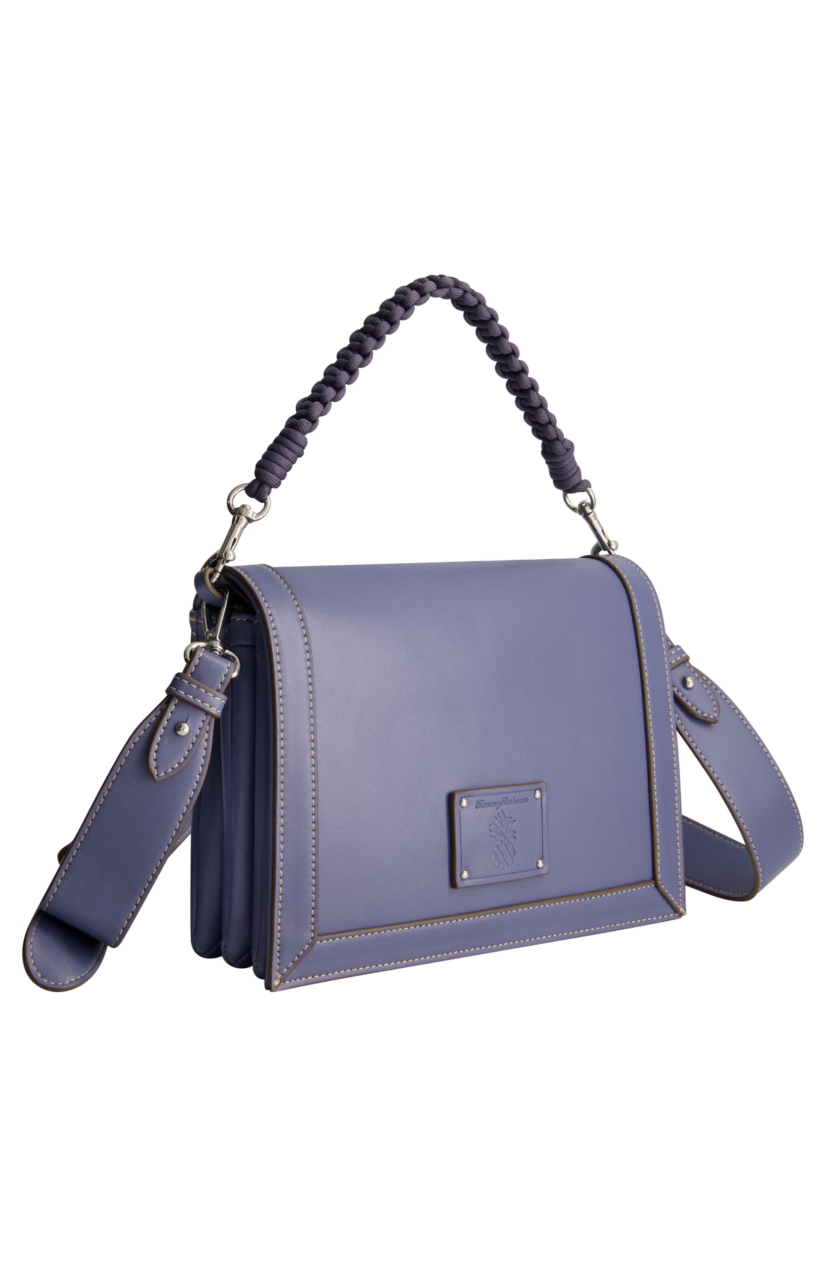 Tommy Bahama Debossed Logo Crossbody Bag, Alternate, color, Navy