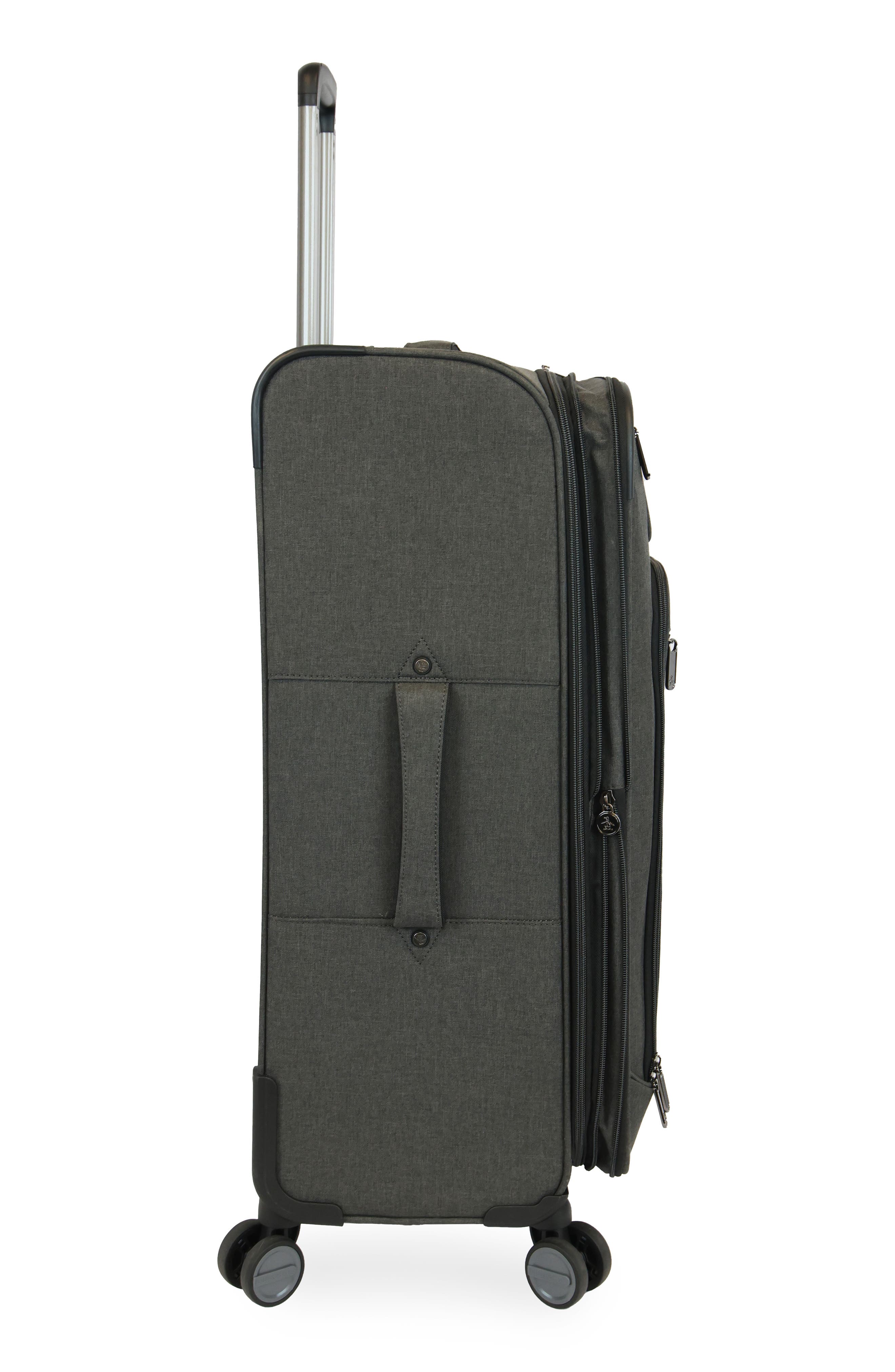 Original Penguin Hedge XL 3-Piece Softside Luggage Set, Alternate, color, Black Crosshatch