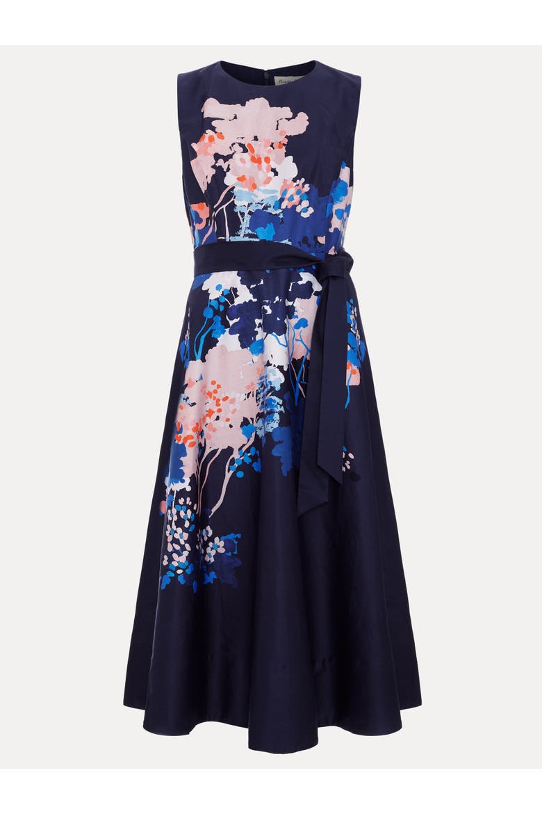 Natalya Floral Dress, Alternate, color, Navy